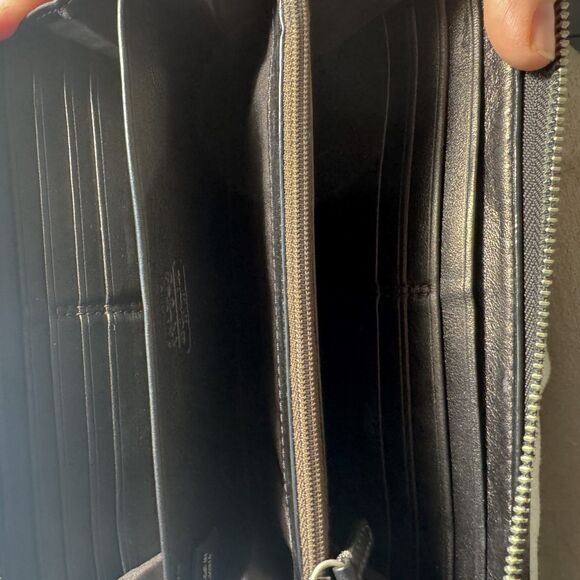 Y2K Coach Horse & Carriage Logo Wallet - Brown Signature C Monogram - Picture 10 of 11